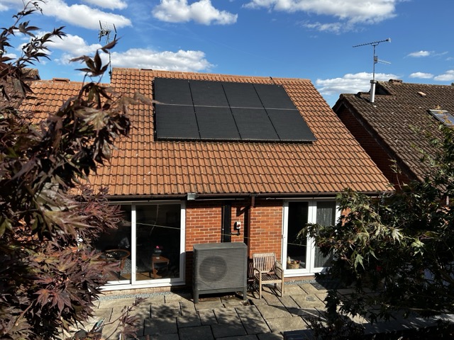 Heat Source Pump and Solar Installed